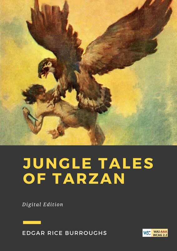 Couverture du livre Jungle Tales of Tarzan de Edgar Rice Burroughs chez Librofilio