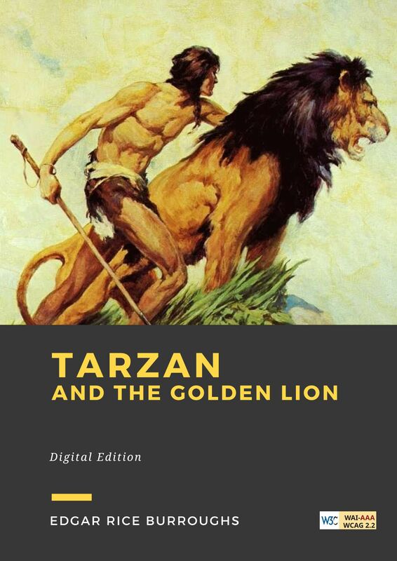 Couverture du livre Tarzan and the Golden Lion de Edgar Rice Burroughs chez Librofilio