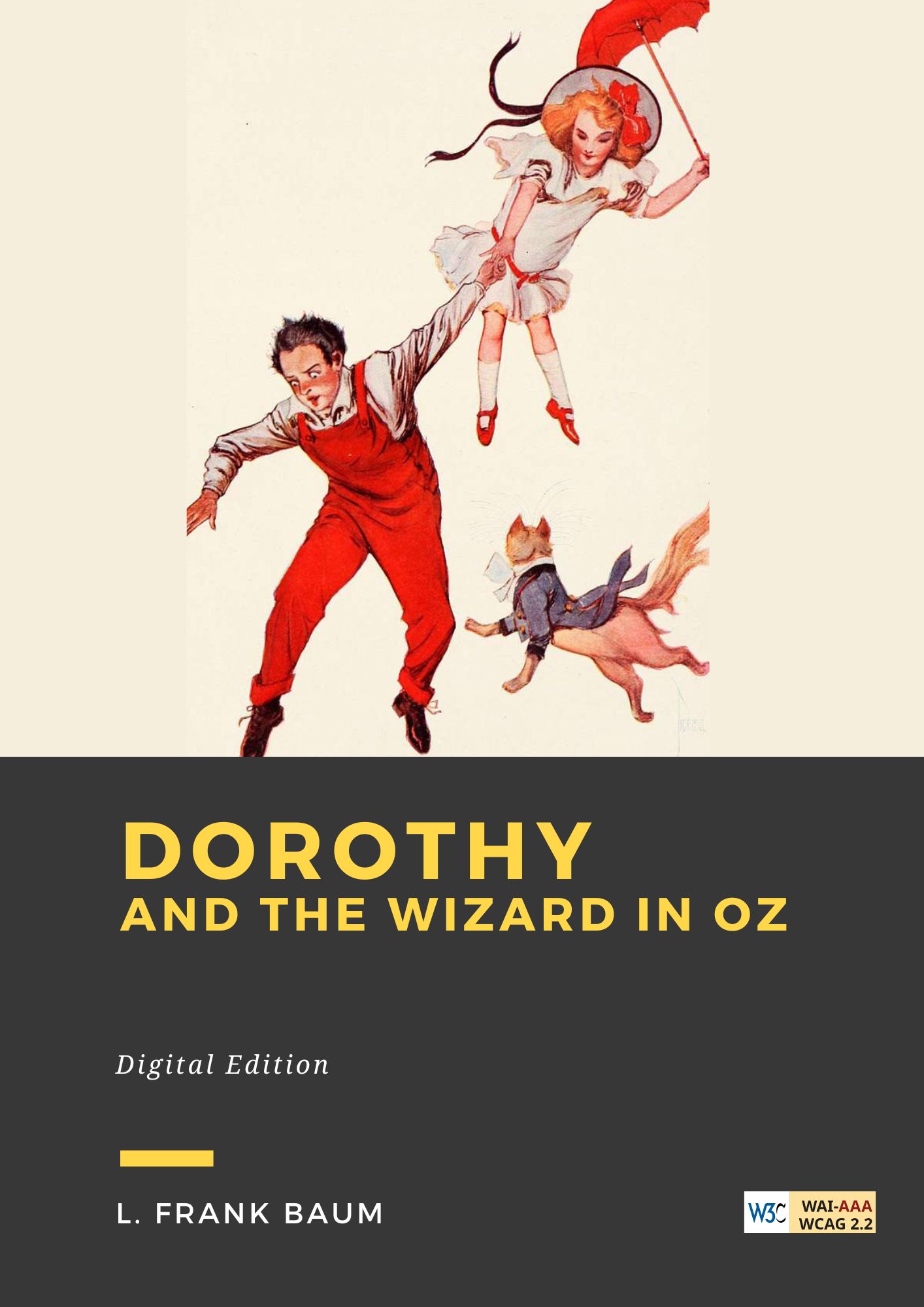 Couverture du livre Dorothy and the Wizard in Oz de L. Frank Baum chez Librofilio