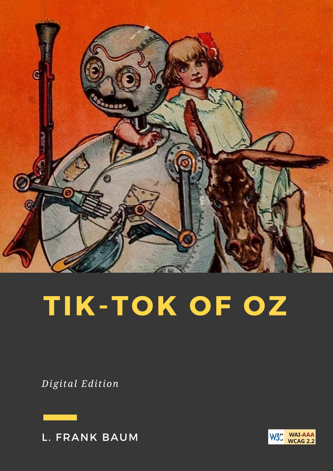 Couverture du livre Tik-Tok of Oz de L. Frank Baum chez Librofilio