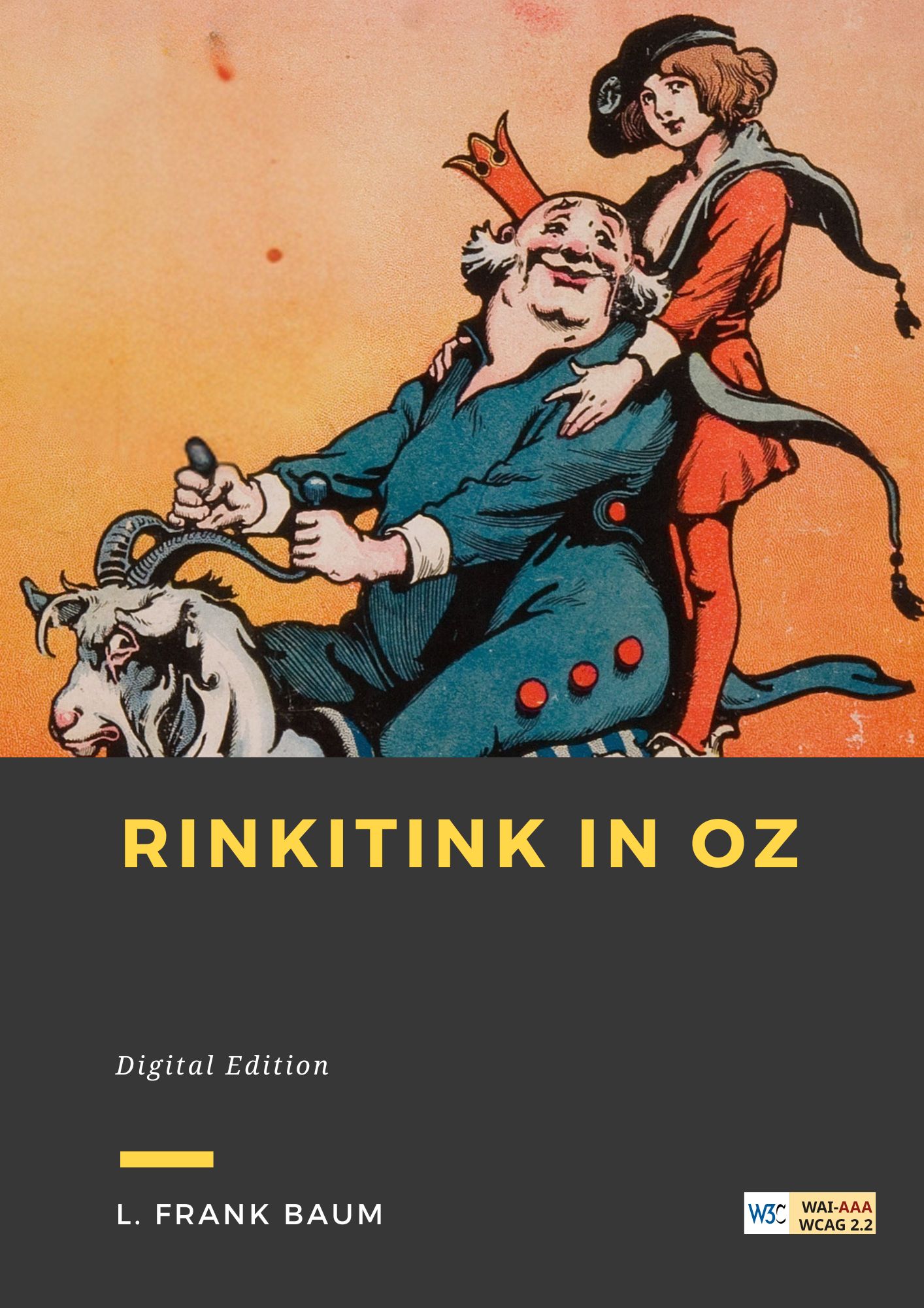 Couverture du livre Rinkitink in Oz de L. Frank Baum chez Librofilio