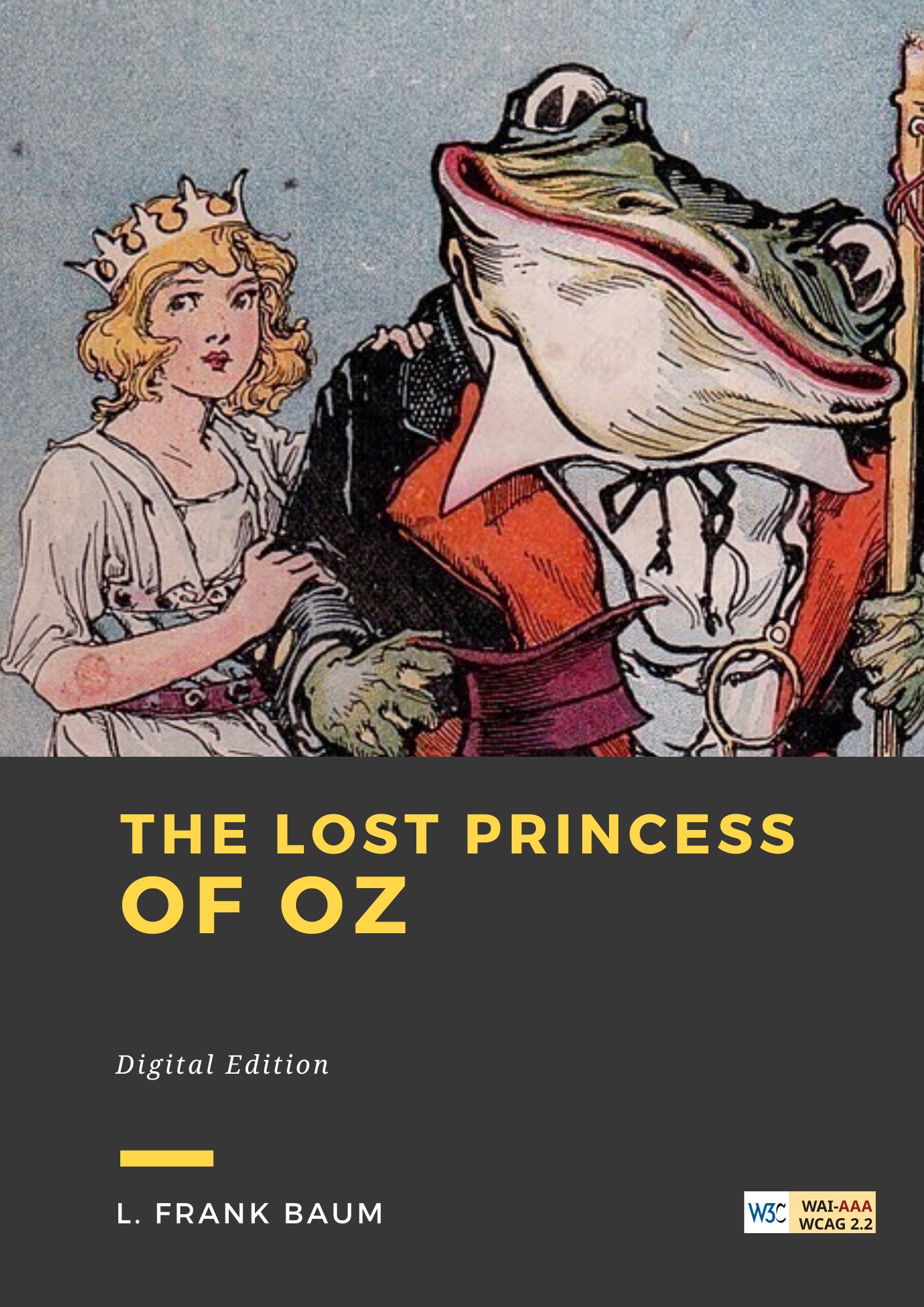 Couverture du livre The Lost Princess of Oz de L. Frank Baum chez Librofilio