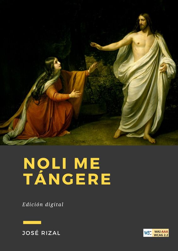 Couverture du livre Noli me tángere de José Rizal chez Librofilio