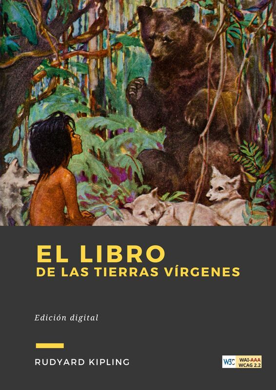 Couverture du livre El libro de las tierras vírgenes de Rudyard Kipling chez Librofilio
