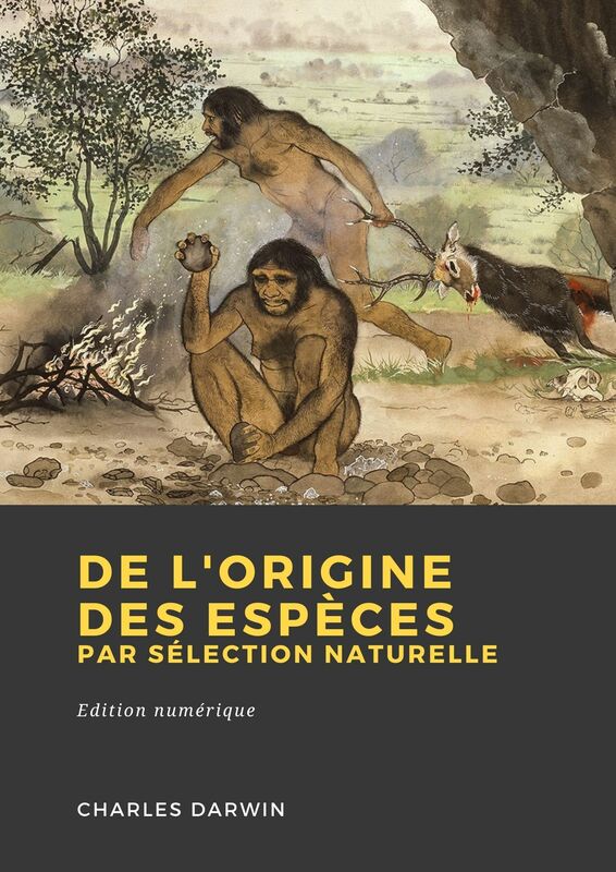 Couverture du livre De l'origine des espèces par sélection naturelle, ou Des lois de transformation des êtres organisés de Charles Darwin chez Librofilio