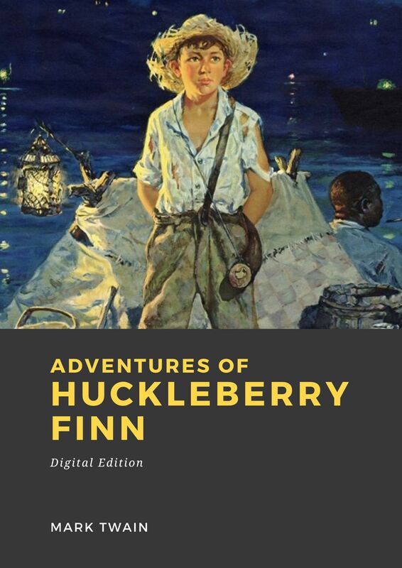 Couverture du livre Adventures of Huckleberry Finn de Mark Twain