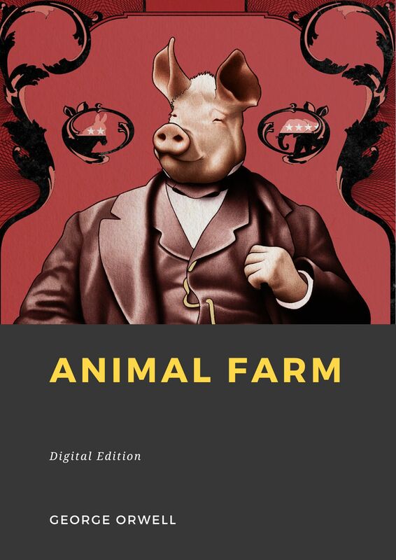 Couverture du livre Animal Farm de George Orwell chez Librofilio