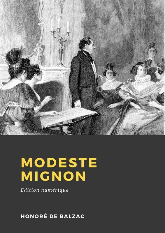 Couverture du livre Modeste Mignon de Honoré de Balzac